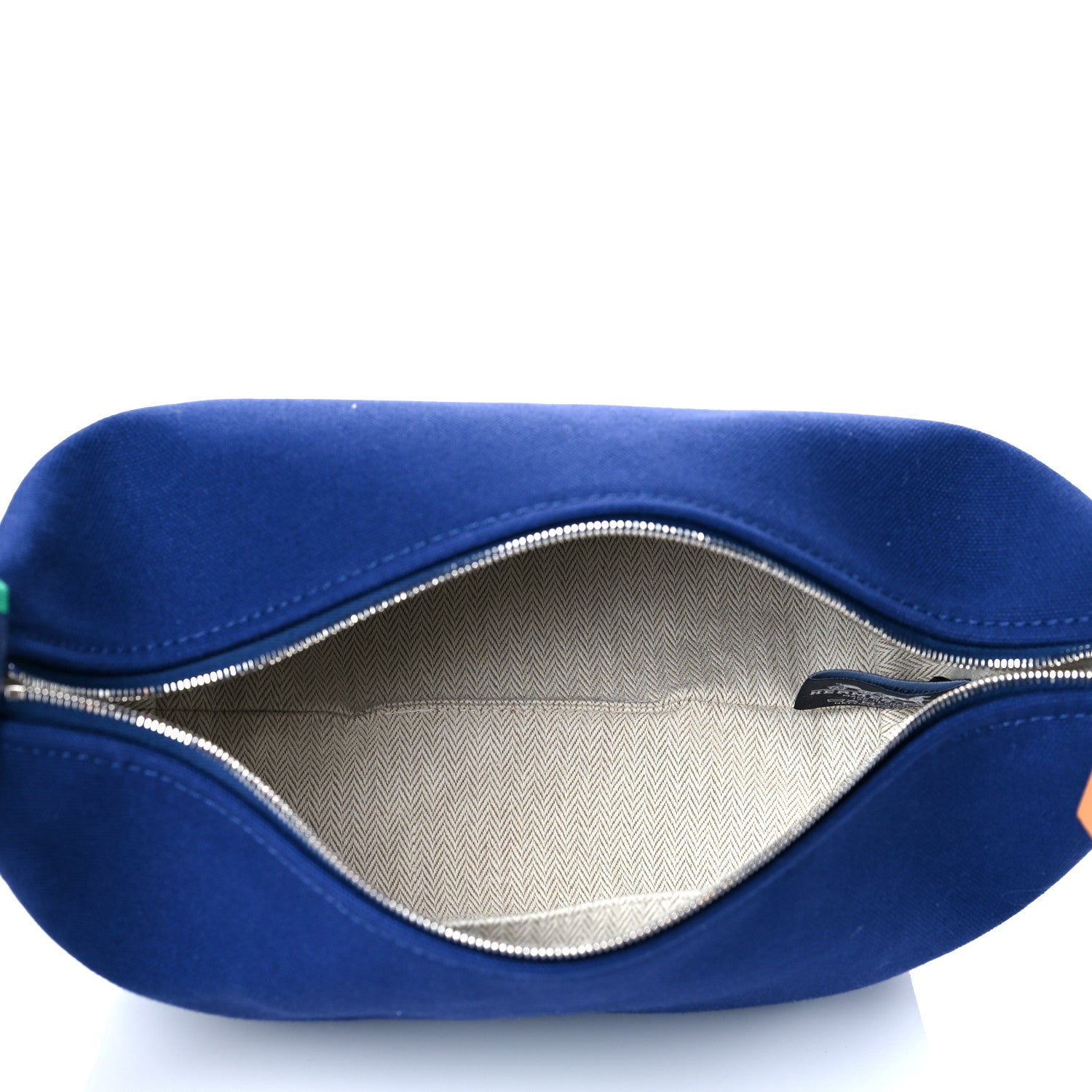 Hermes Canvas Small Bride-A-Brac Pouch Marine 5 of 9