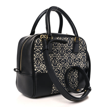 Loewe Jacquard Anagram Calfskin Amazona 19 Black Navy 3 of 8
