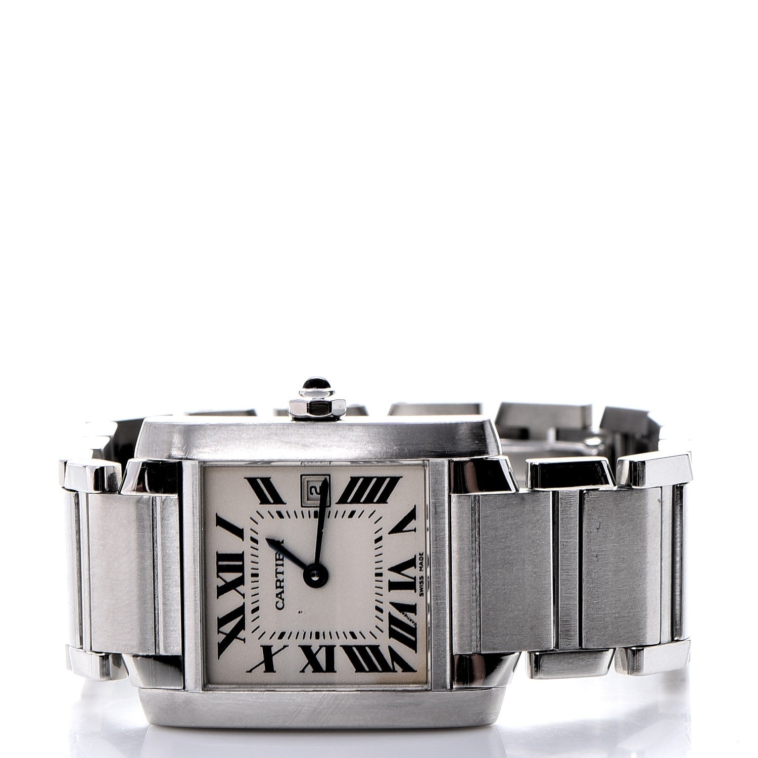 Cartier Stainless Steel 25mm Tank Francaise Quartz Watch 3 of 11