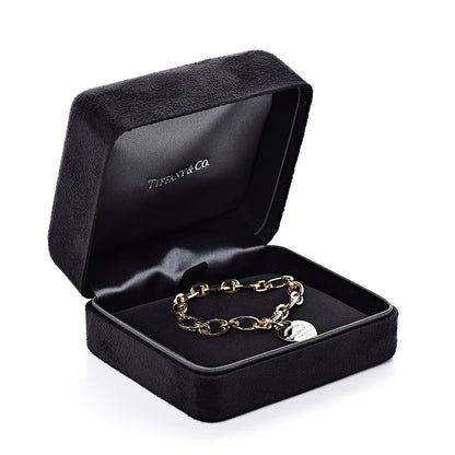 Tiffany 18K Yellow Gold Clasping Link Return to Heart Charm Bracelet 5 of 5