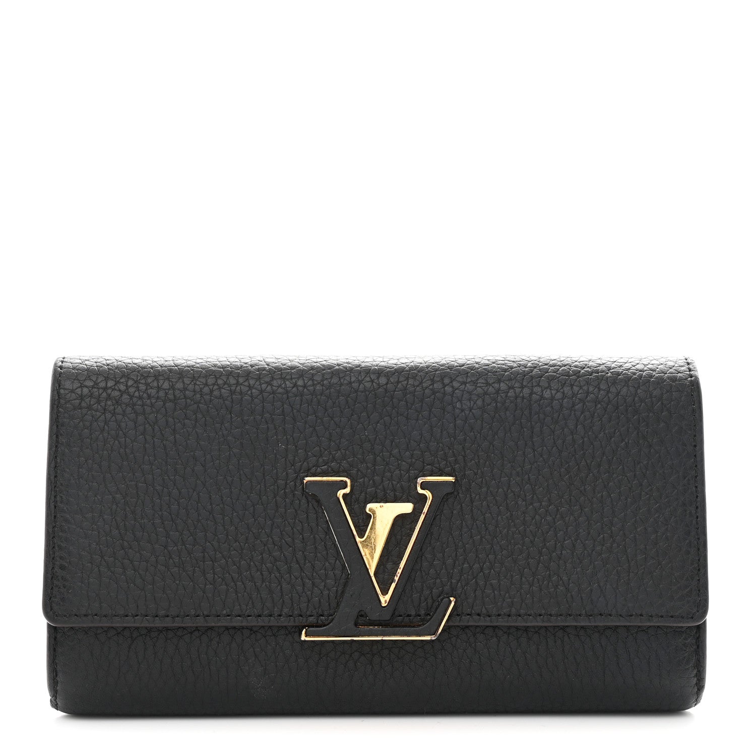 Louis Vuitton Taurillon Capucines Wallet Black 1 of 9