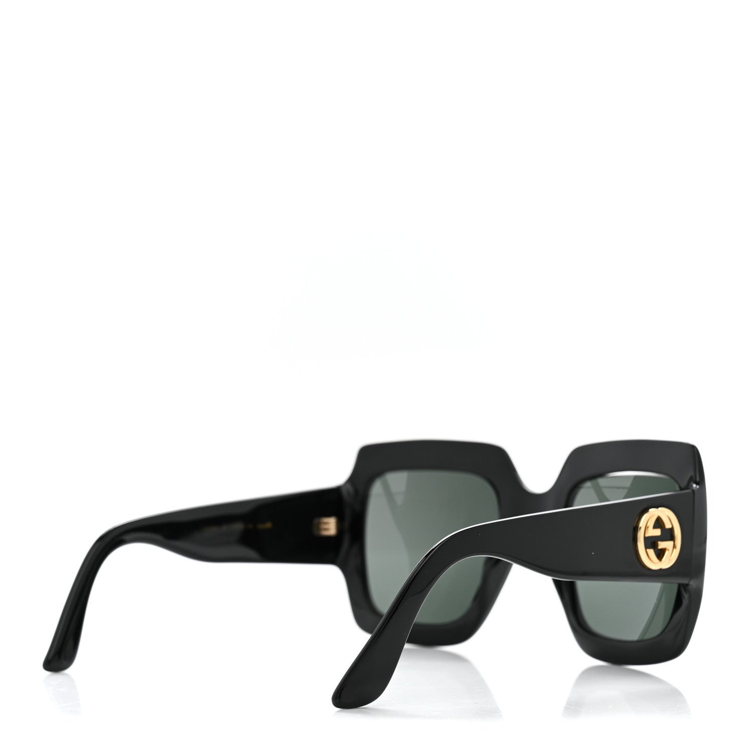 Gucci Acetate Square Frame Sunglasses GG0053S Black 4 of 7