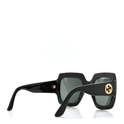 Gucci Acetate Square Frame Sunglasses GG0053S Black 4 of 7