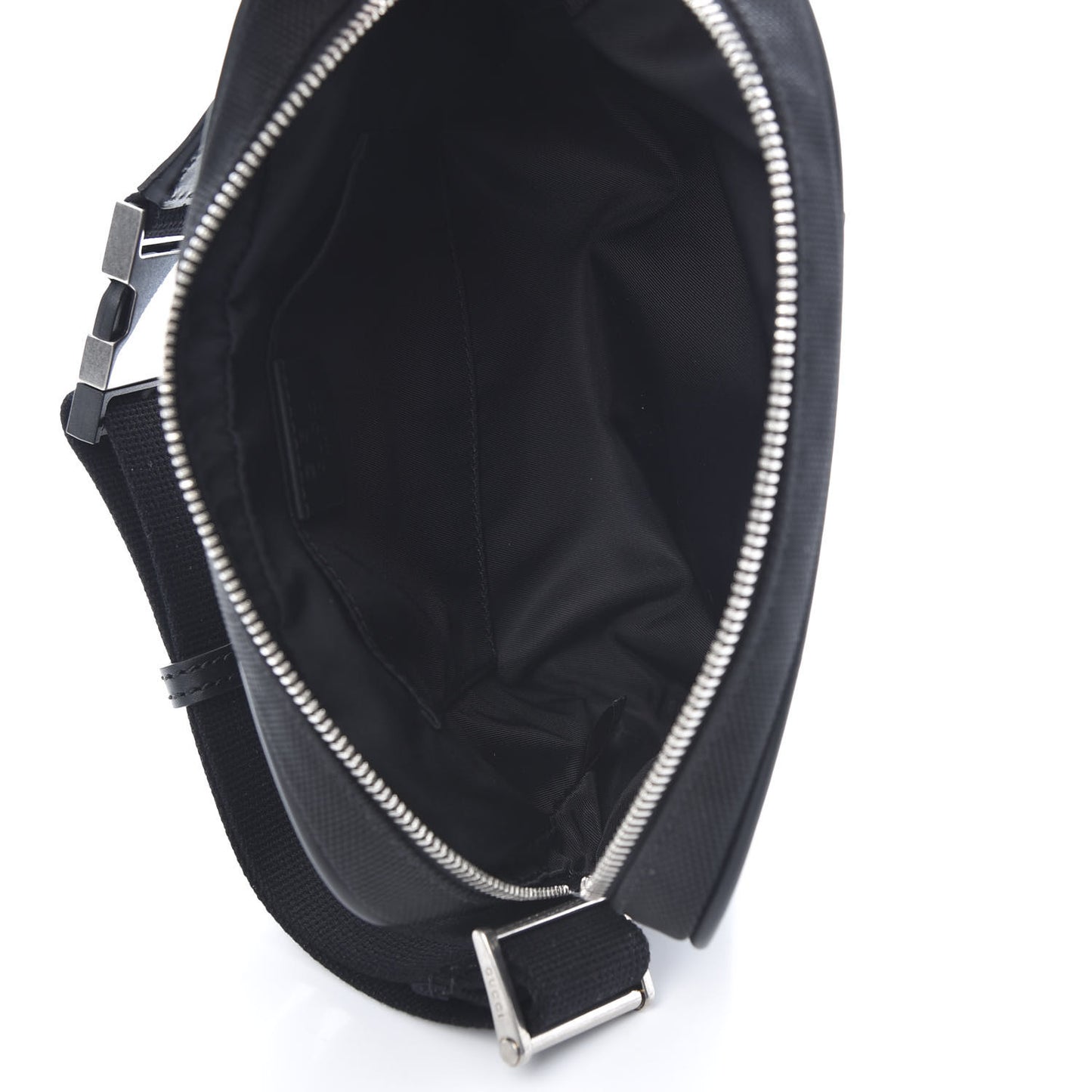 Canvas Web Slim Belt Bag Black