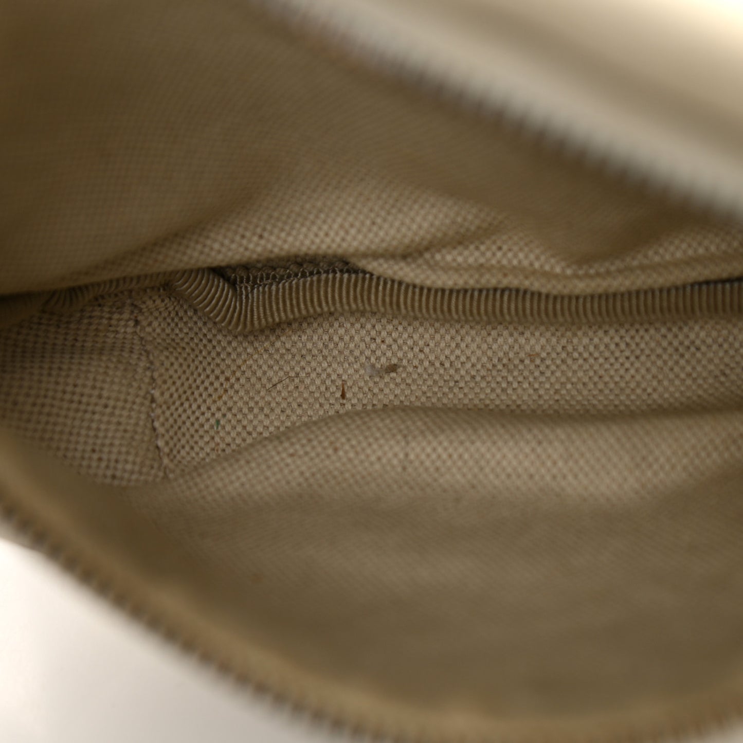 Grained Calfskin Small Logo Belt Bag White