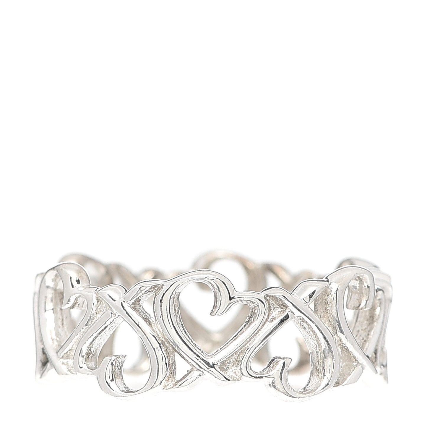Sterling Silver Paloma Picasso Loving Heart Band Ring 52 6
