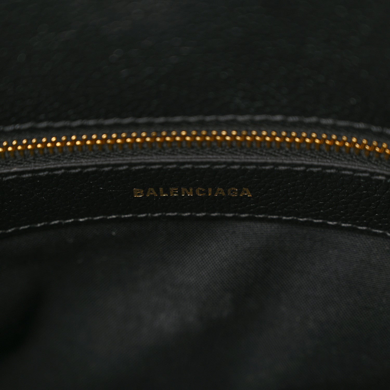 Balenciaga Signature Grained Calfskin Logo S Ville Top Handle Bag Black 6 of 11