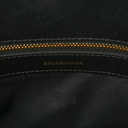 Balenciaga Signature Grained Calfskin Logo S Ville Top Handle Bag Black 6 of 11