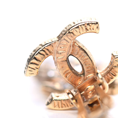 Chanel Crystal Feather CC Clip On Earrings Gold 4 of 4