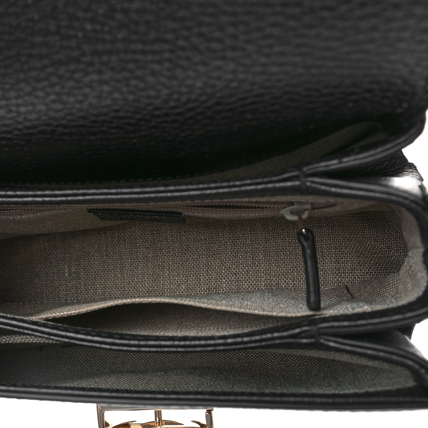 Gucci Dollar Calfskin Interlocking G Crossbody Bag Black 5 of 9