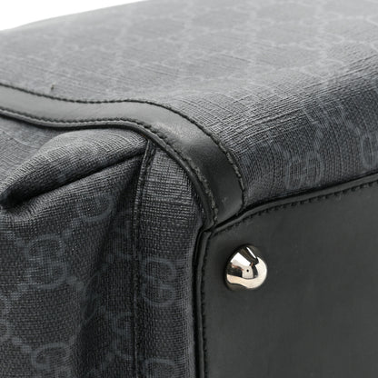Gucci GG Supreme Monogram Web Messenger Diaper Bag Black Grey 25 of 26