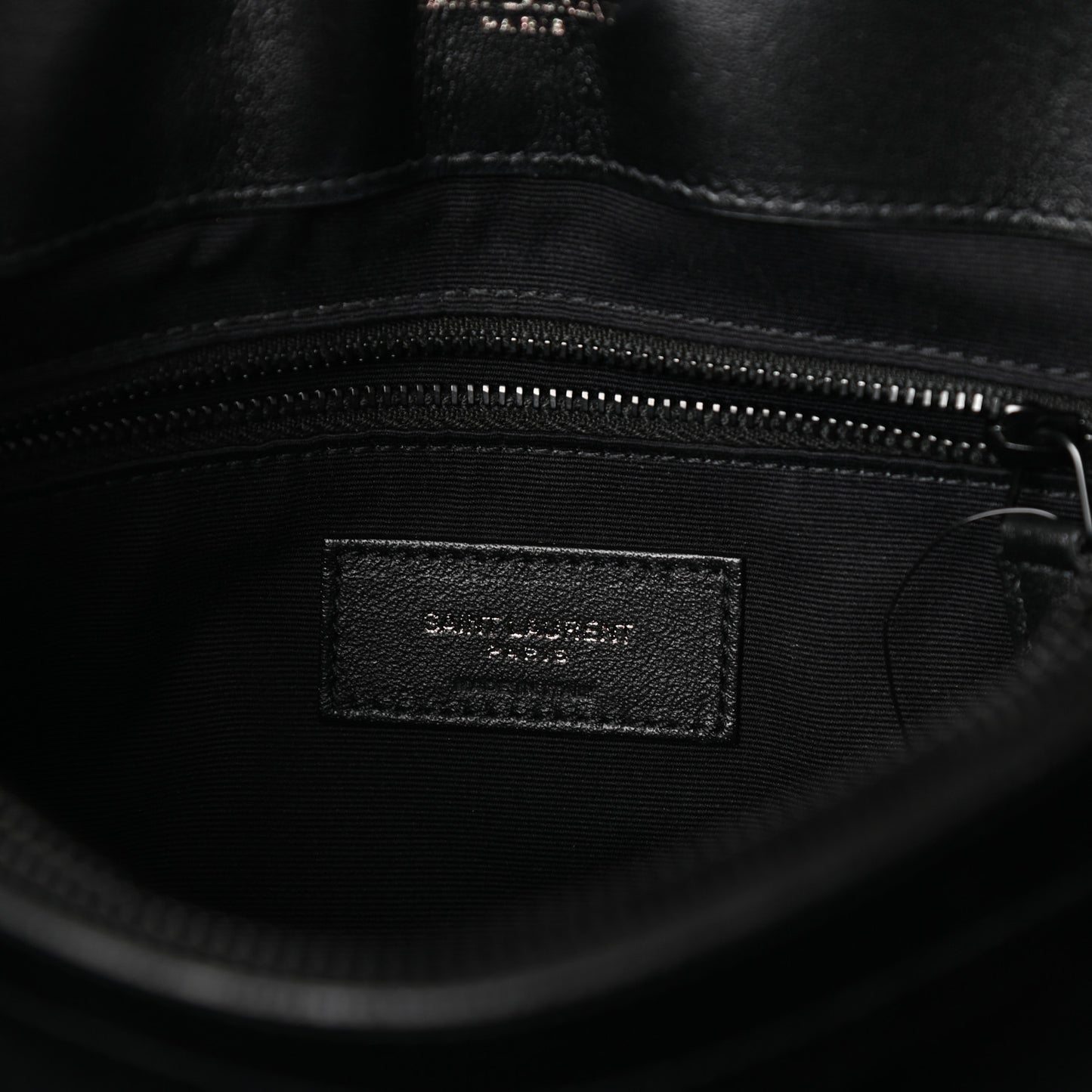 Calfskin Y Quilted Monogram Medium Loulou Chain Satchel Black