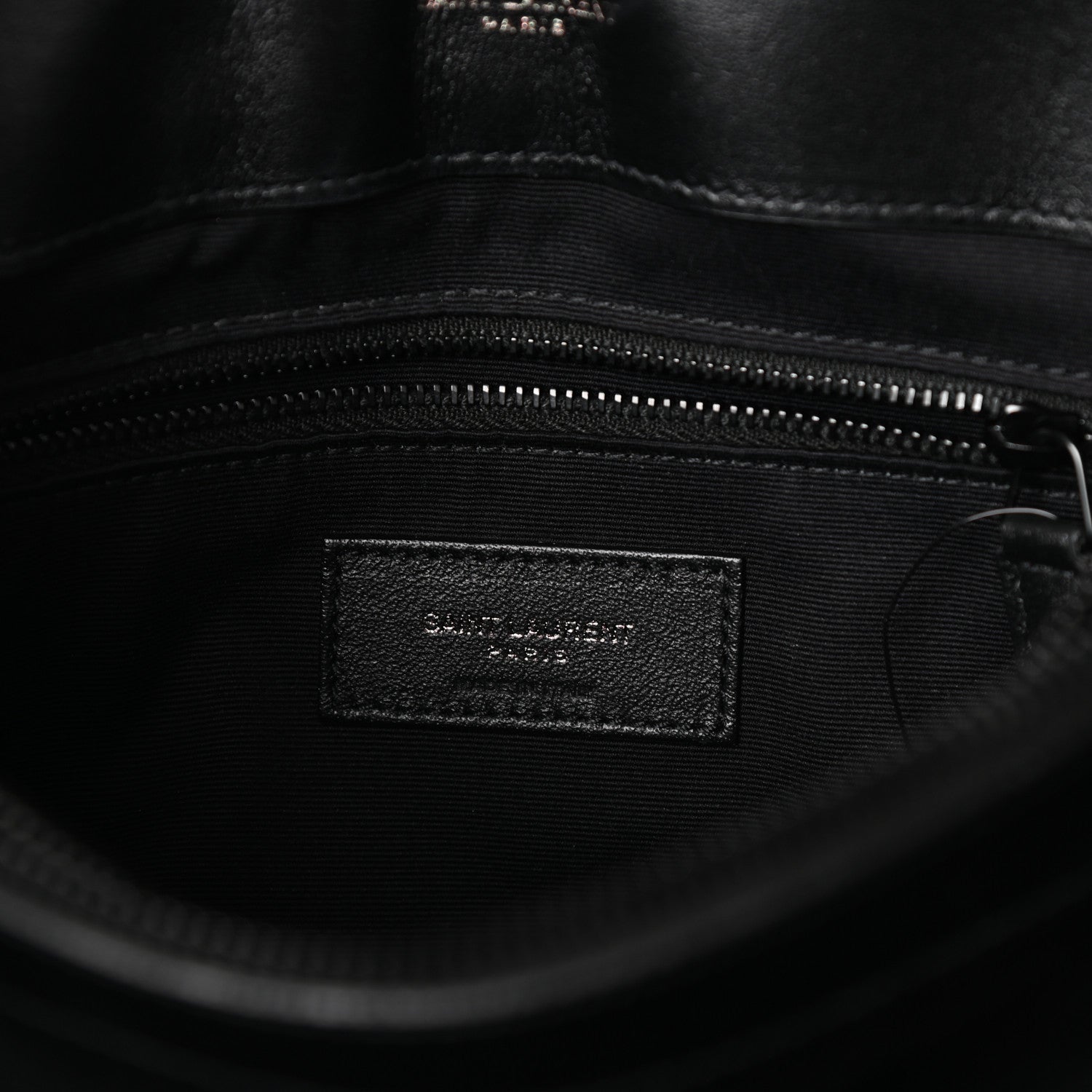 Saint Laurent Calfskin Y Quilted Monogram Medium Loulou Chain Satchel Black 6 of 9