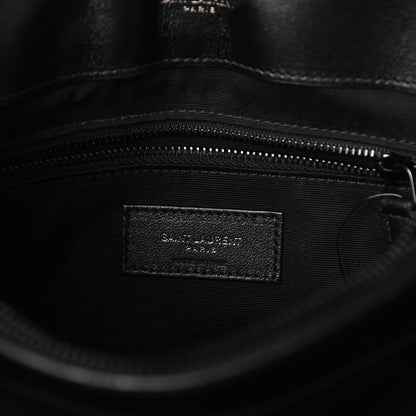 Saint Laurent Calfskin Y Quilted Monogram Medium Loulou Chain Satchel Black 6 of 9