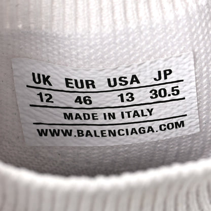 Balenciaga Neoprene Knit Mens Speed Graffiti Sneakers 46 White Black 7 of 9