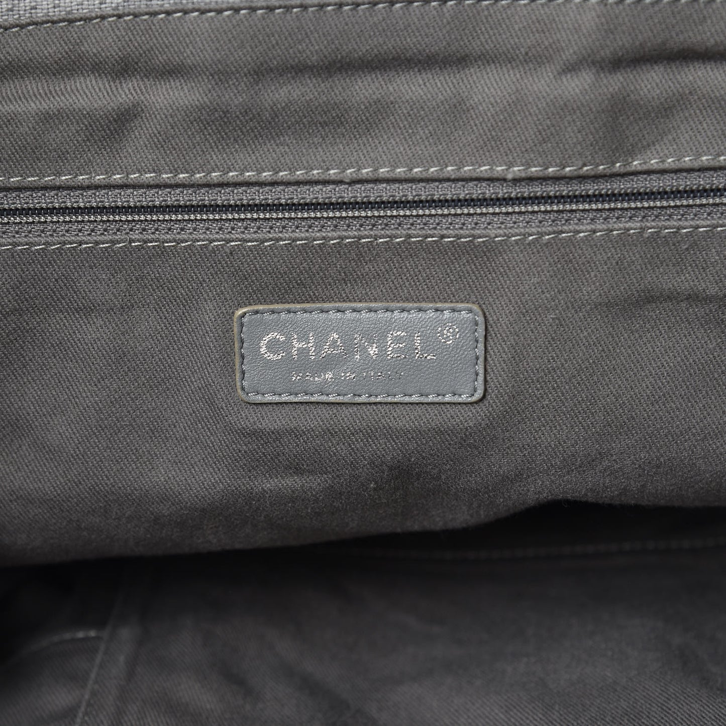 Canvas Large Deauville Tote Grey