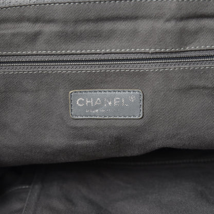 Chanel Canvas Large Deauville Tote Grey 7 of 13