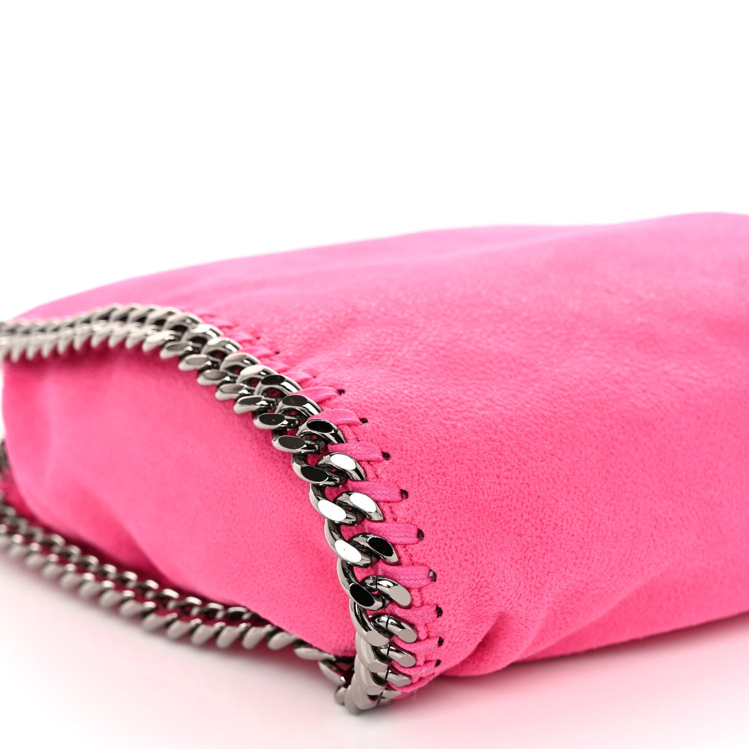 Stella McCartney Shaggy Deer Mini Falabella Fold Over Tote Hot Pink 8 of 9