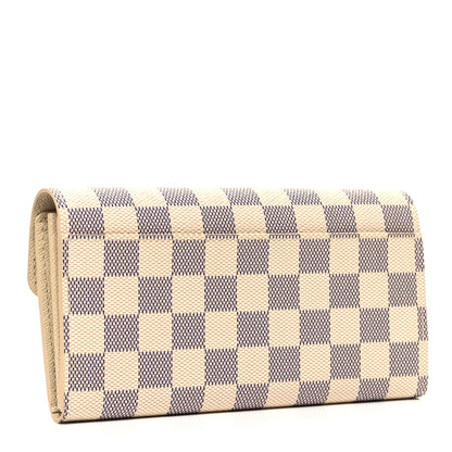 Louis Vuitton Damier Azur Sarah Wallet NM 3 of 8
