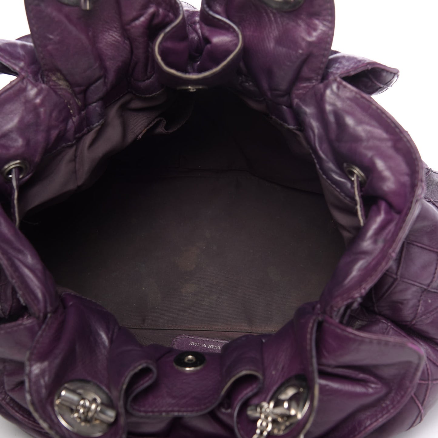 Lambskin Cannage Medium Le Trente Tote Purple