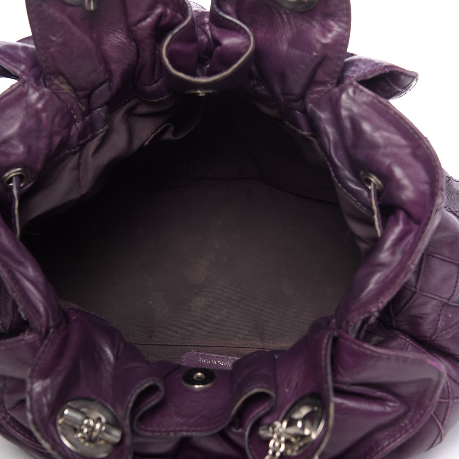 Christian Dior Lambskin Cannage Medium Le Trente Tote Purple 5 of 18