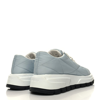 Prada Re-Nylon Piuma Metal Triangle Logo Quilted 45mm Sneakers 39.5 Fiordaliso 4 of 10