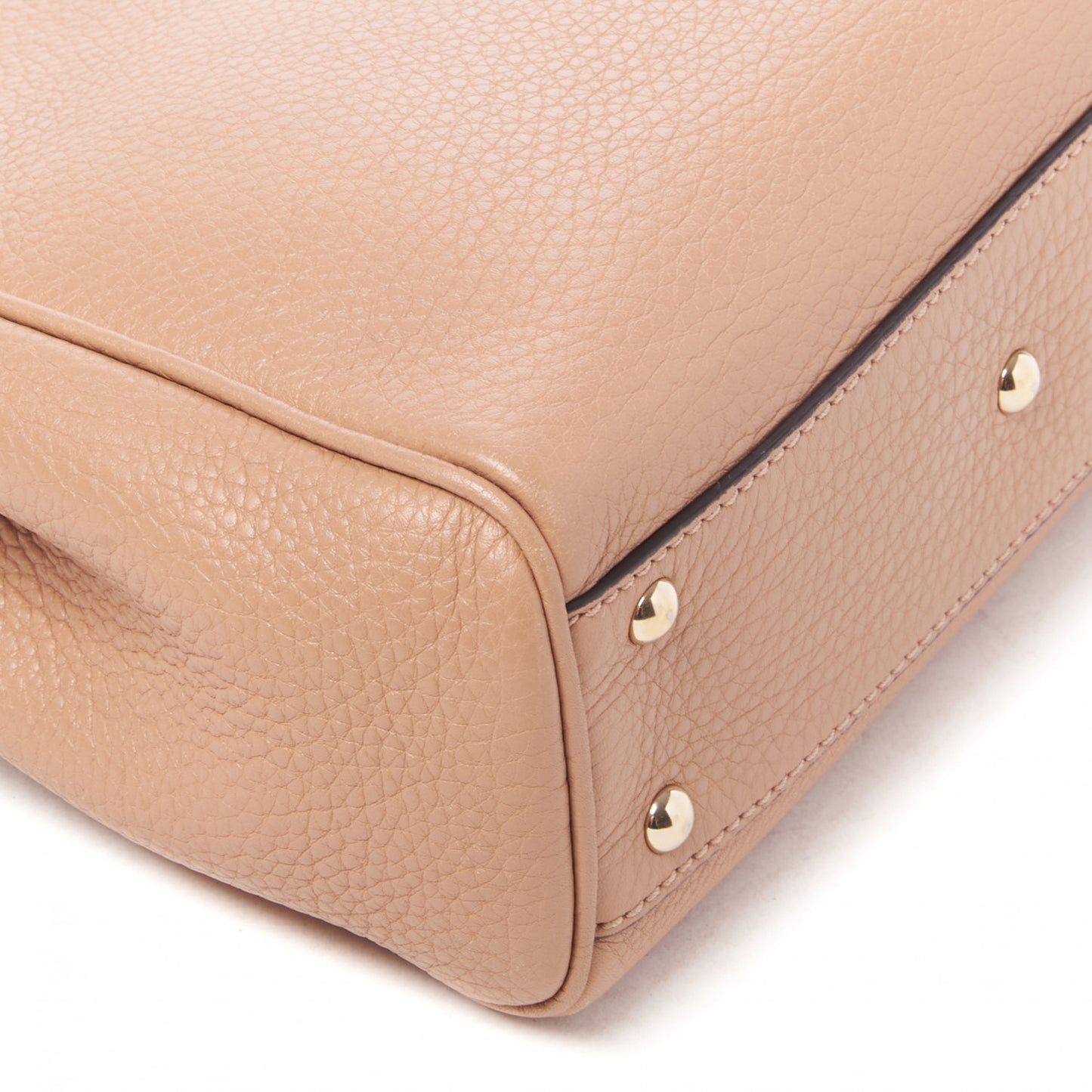 Cellarius Calfskin Mini Bamboo Shopper Tote Camelia