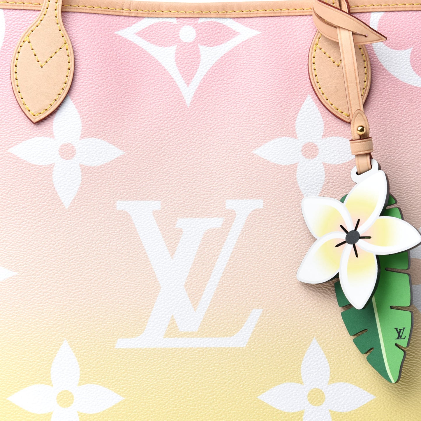 Monogram Giant By The Pool Neverfull MM Light Pink