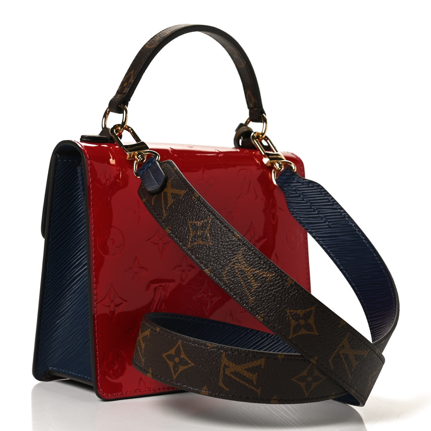 Louis Vuitton Vernis Epi Monogram Spring Street Scarlet 3 of 11