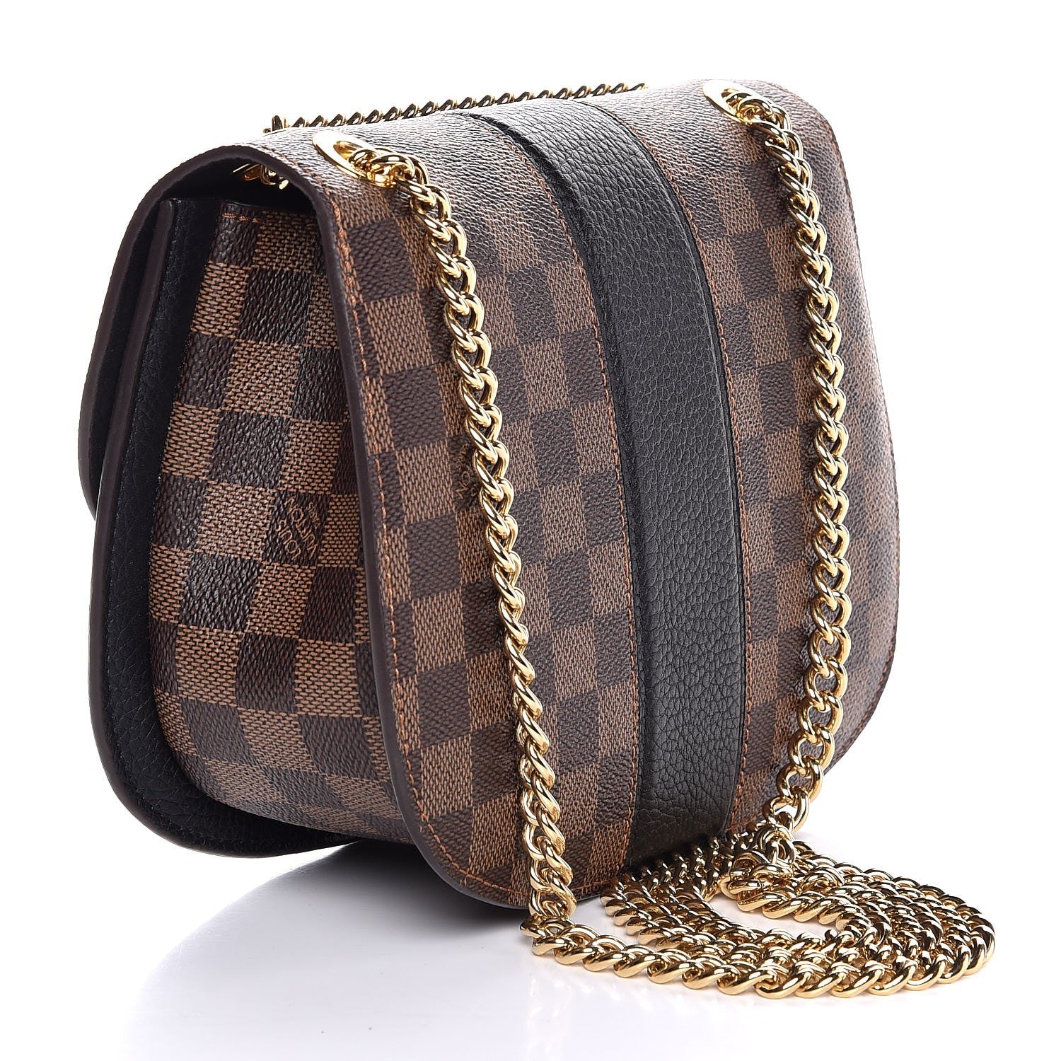 Louis Vuitton Damier Ebene Cuir Taurillon Wight Black 4 of 8