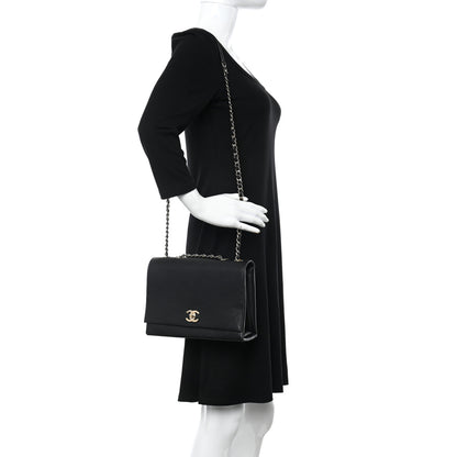 Chanel Calfskin Stitched Large Flap Black 2 of 10