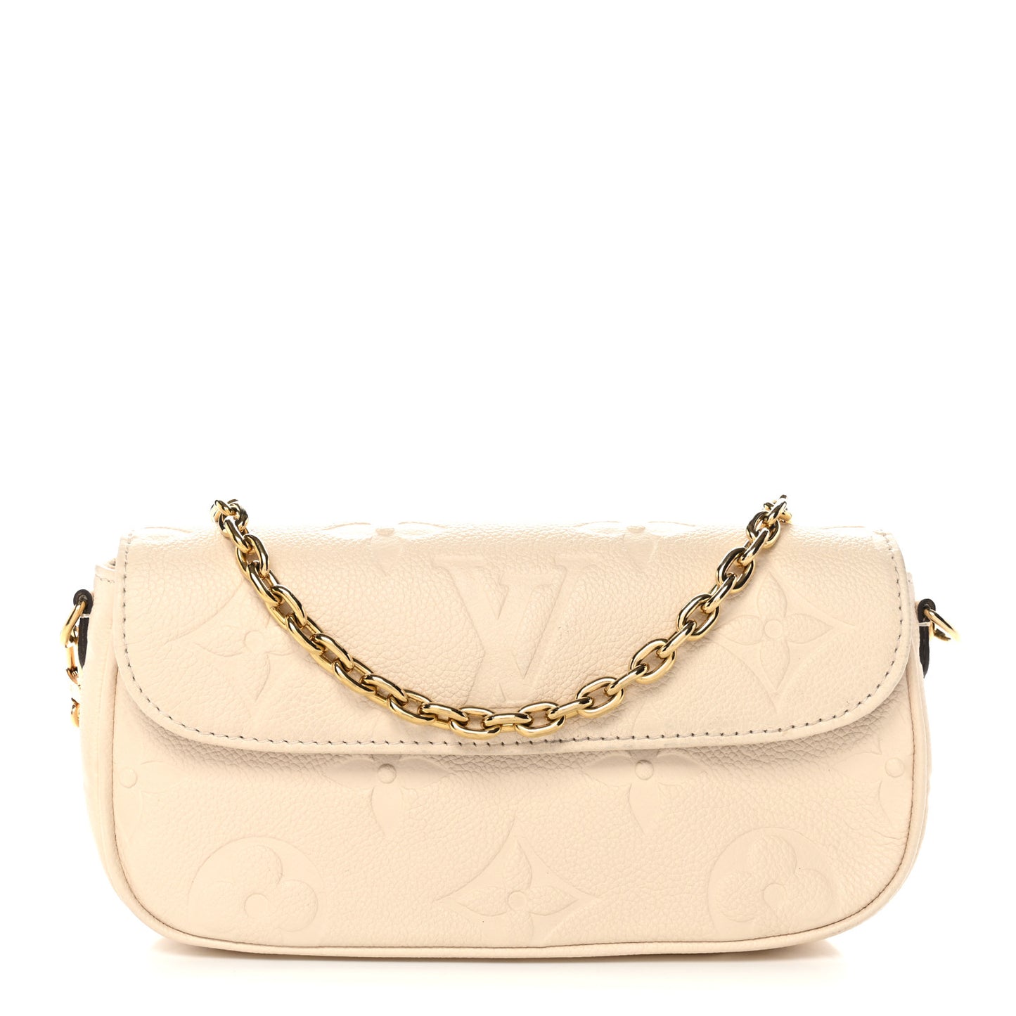 Empreinte Monogram Giant Ivy Wallet On Chain Cream
