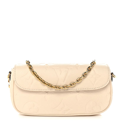 Louis Vuitton Empreinte Monogram Giant Ivy Wallet On Chain Cream 1 of 9