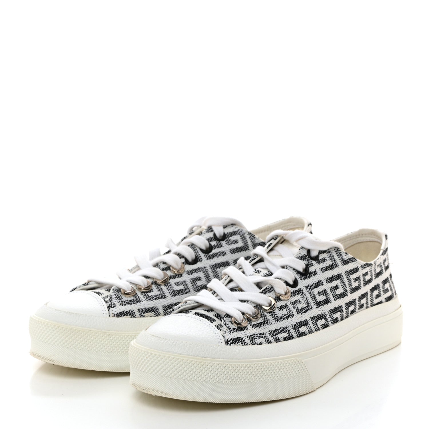 Givenchy Jacquard City Sport 4G Sneakers 37.5 White Black 3 of 8
