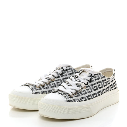 Givenchy Jacquard City Sport 4G Sneakers 37.5 White Black 3 of 8