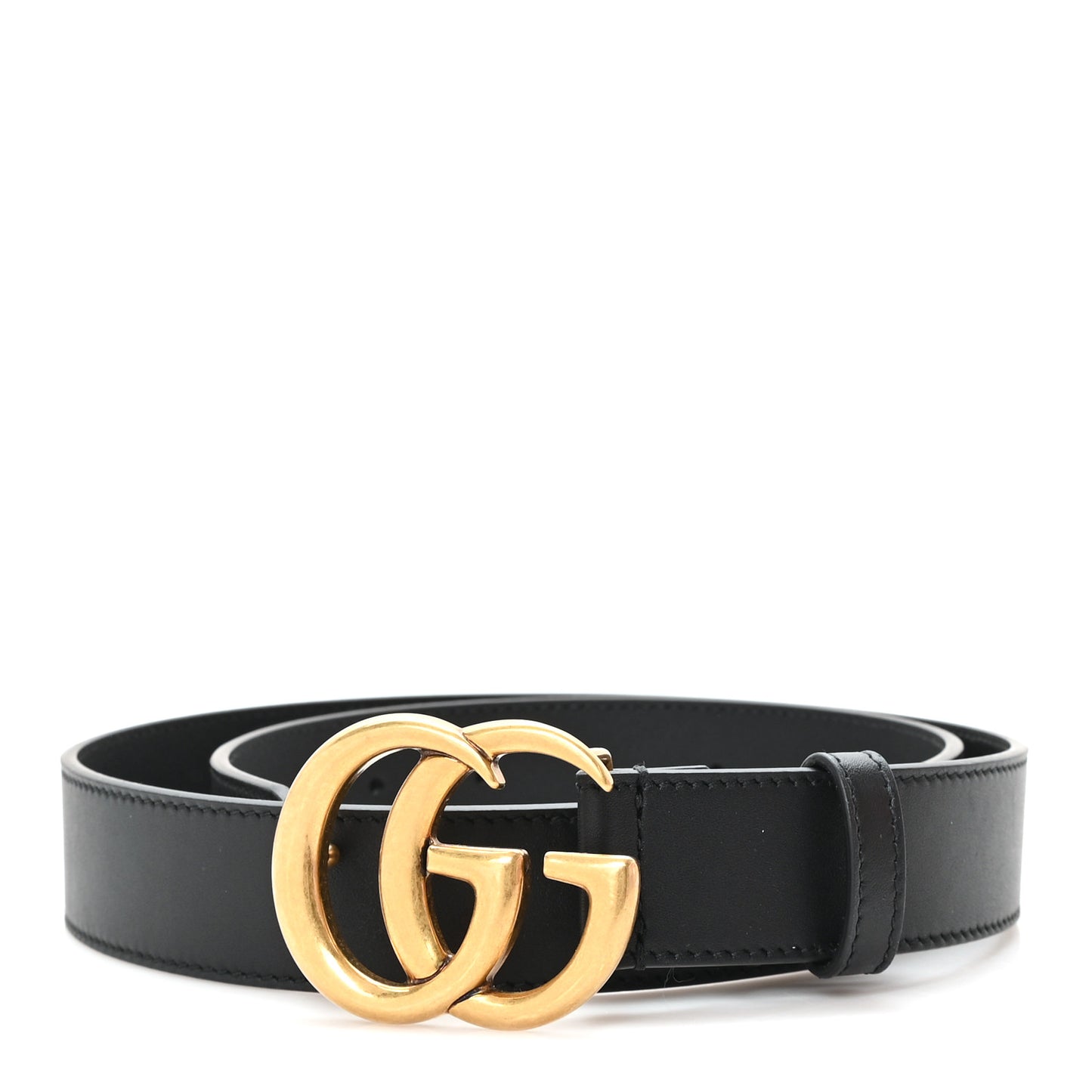 Calfskin Double G 30mm Belt 80 32 Black