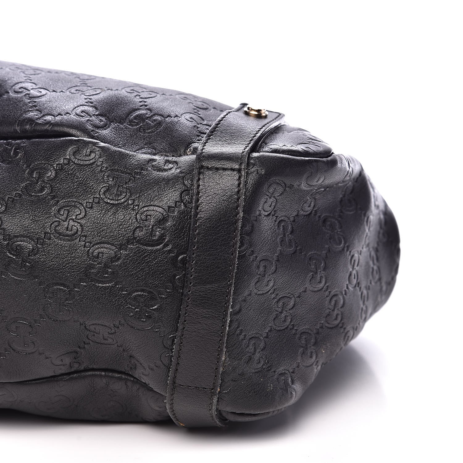 Gucci Guccissima Medium Abbey Shoulder Bag Black 9 of 16