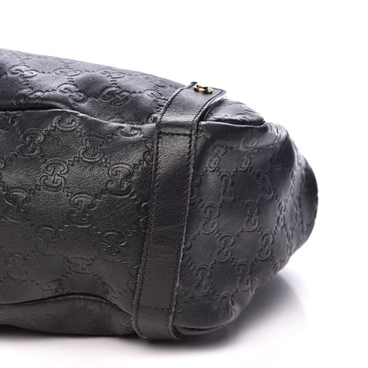 Gucci Guccissima Medium Abbey Shoulder Bag Black 9 of 16