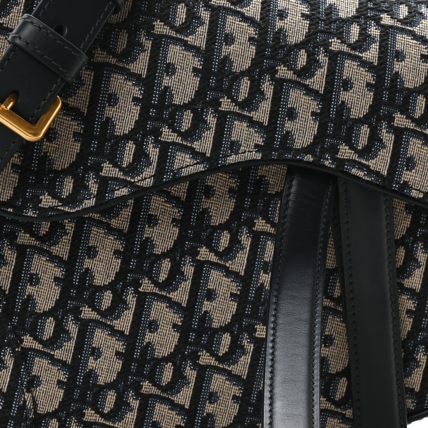 Oblique Saddle Bag With Strap Blue