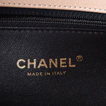 Chanel Caviar Quilted Medium CC Filigree Flap Beige Black 6 of 7