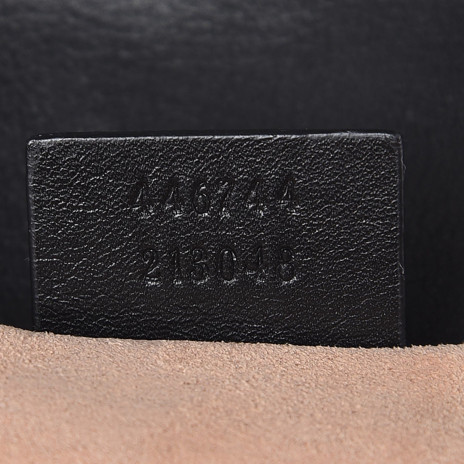 Gucci Calfskin Matelasse Mini GG Marmont Shoulder Bag Black 7 of 10