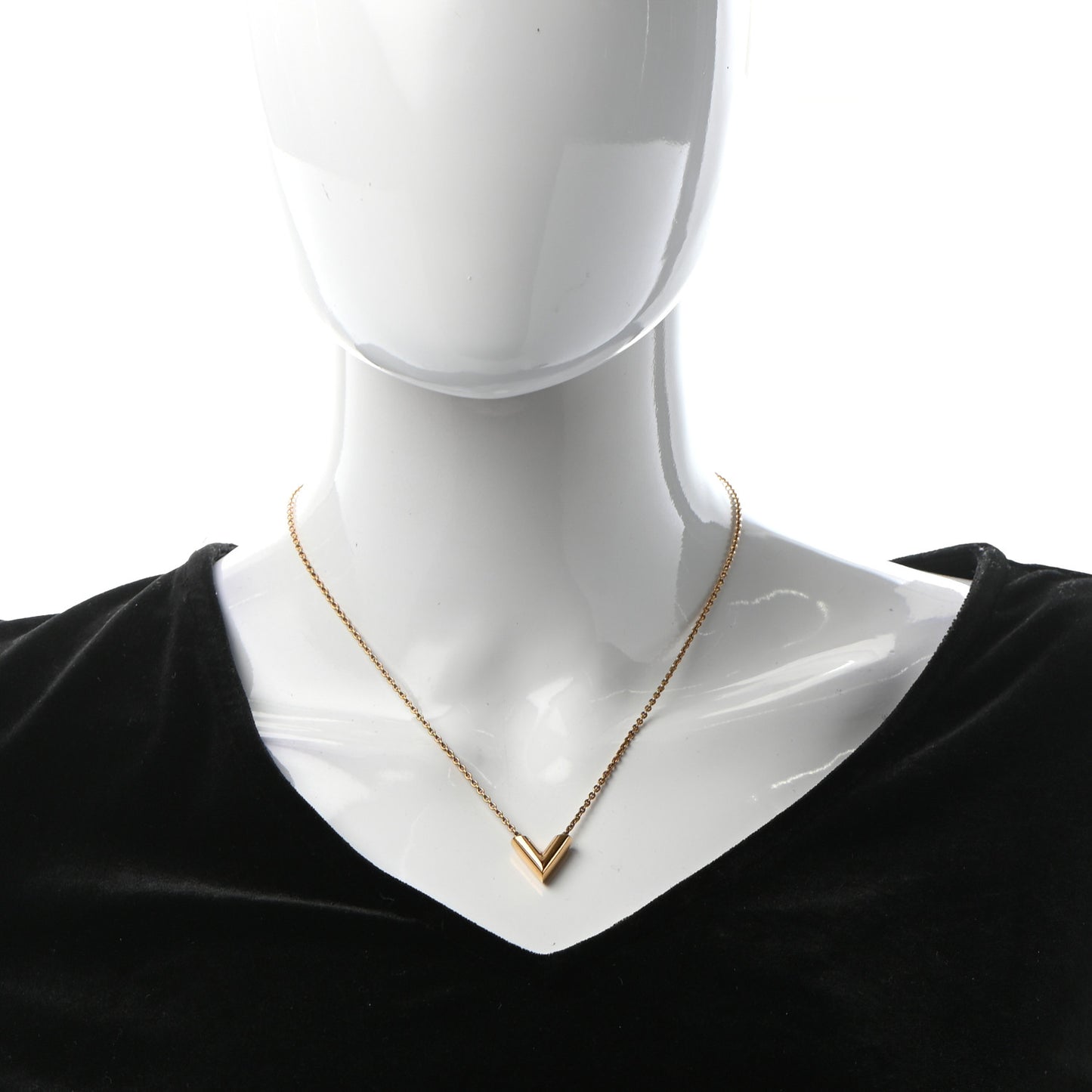 Essential V Necklace Gold