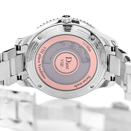 Christian Dior Stainless Steel Diamond Mother of Pearl 36mm Dior VIII Montaigne Automatic Watch 5 of 7