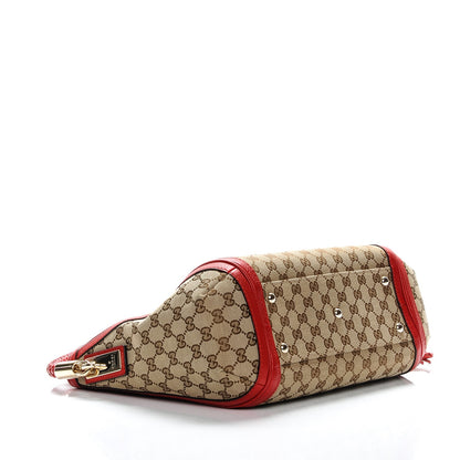 Gucci Monogram Medium Bella Hobo Red 4 of 7