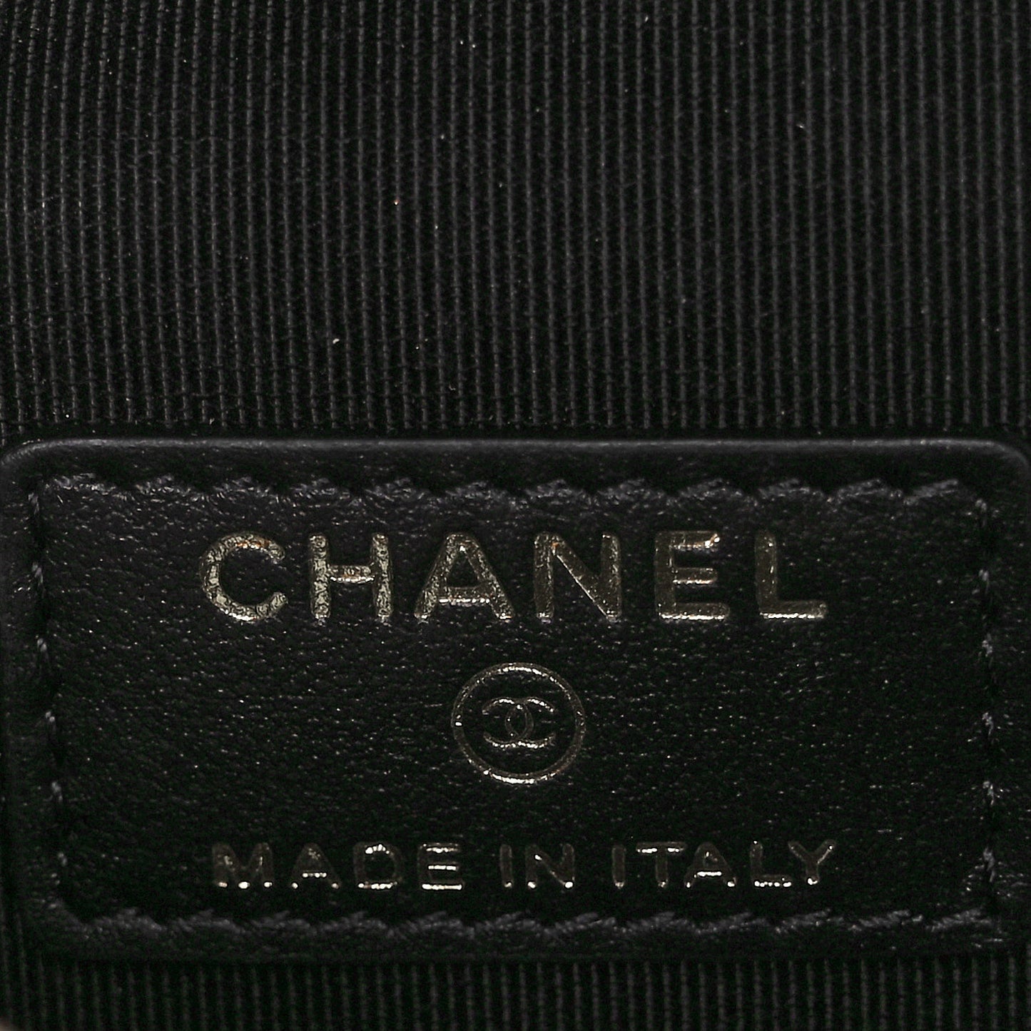 Caviar Quilted Small Handle With Care Vanity Case With Chain Black