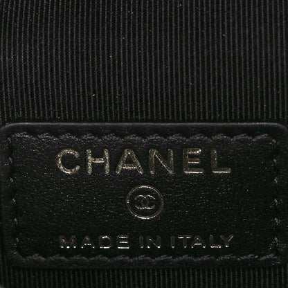 Chanel Caviar Quilted Small Handle With Care Vanity Case With Chain Black 6 of 10