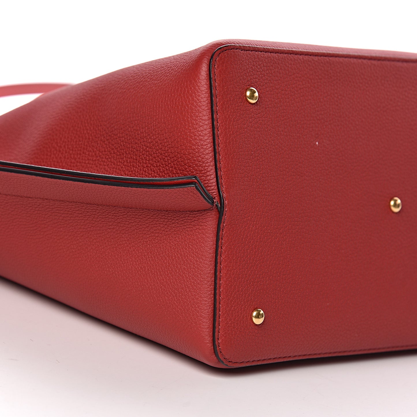 Grainy Calfskin VLogo Escape Hobo Bag Rosso Valentino