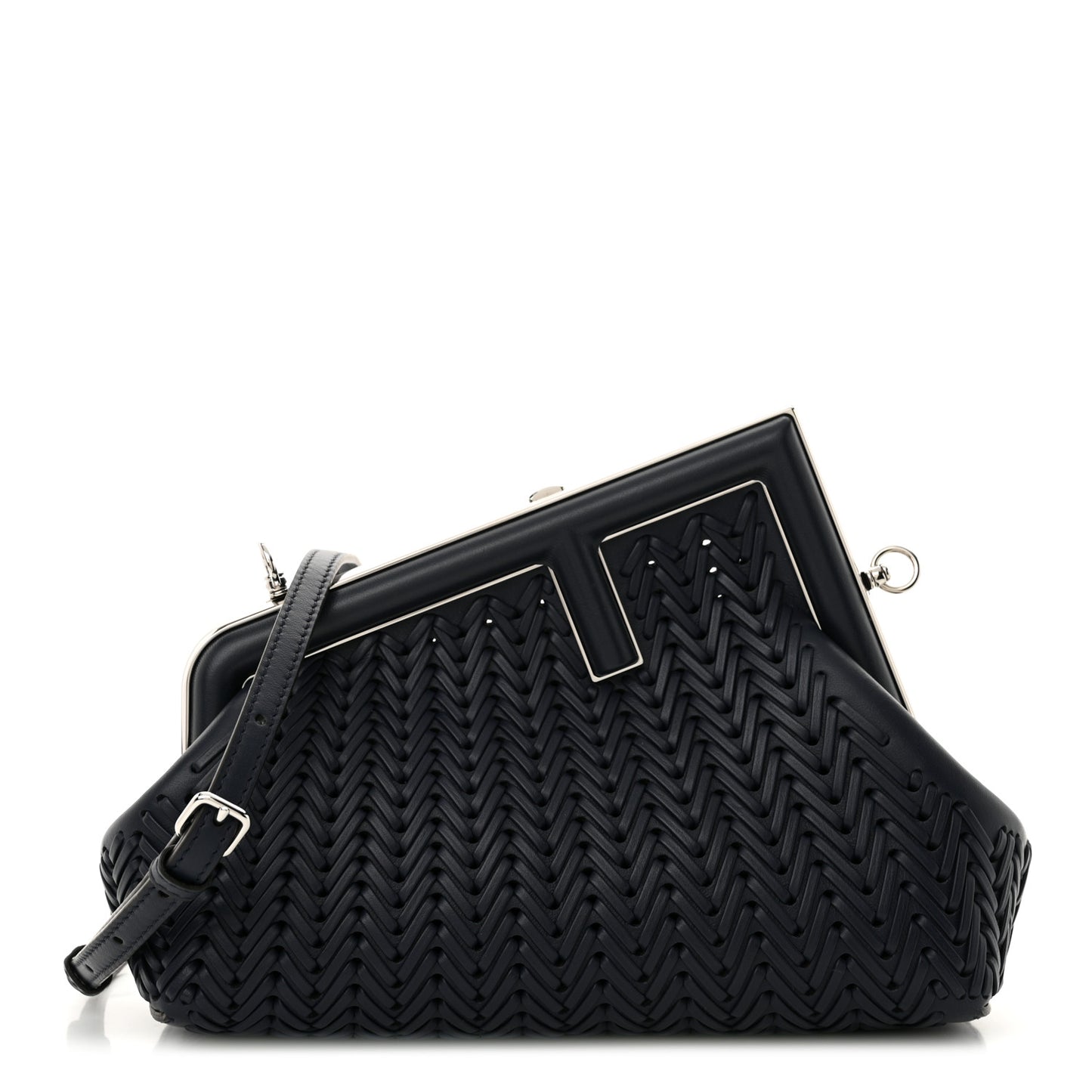 Vitello Grace Intreccio Nappa Small Fendi First Midnight