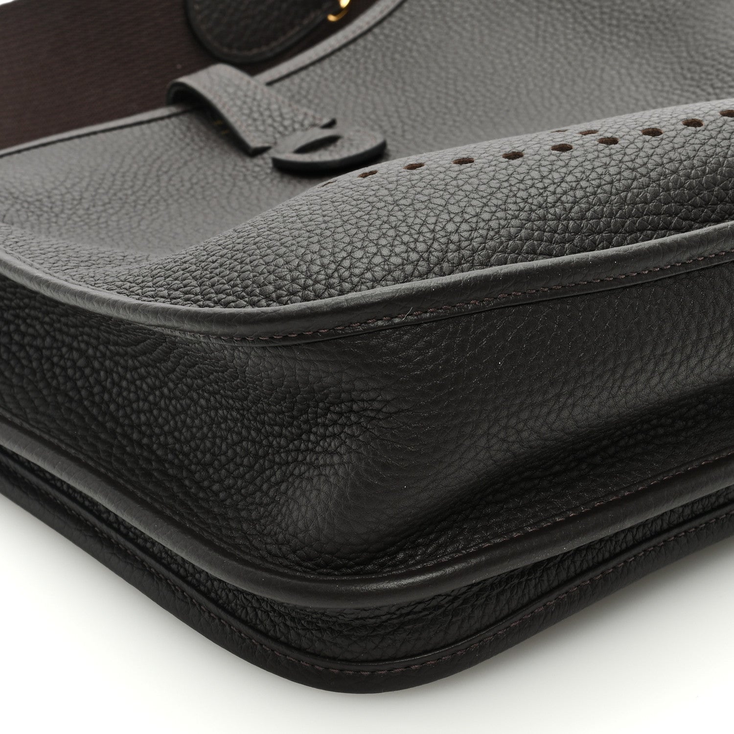 Hermes Taurillon Clemence Evelyne III PM Chocolate 8 of 9