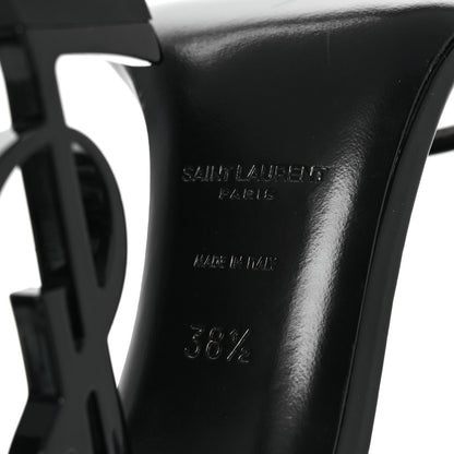 Saint Laurent Patent Calfskin Opyum 110 Sandals 38.5 Black 8 of 13